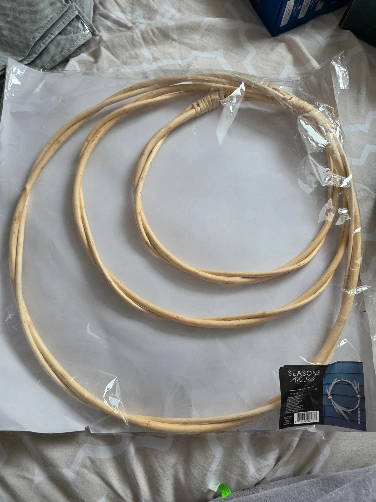 Lot de 3 cerceaux/anneaux en saule pour déco – photo 3